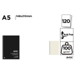 Artix Premium Artists Notebook A5 120 listů 100 g/m2 twin wire PB388