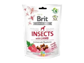 Brit Care Dog Crunchy Cracker s hmyzem + jehněčím a maliny 200g (8595602551477)