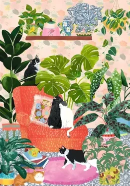 TREFL Puzzle Premium Plus The Art of Colour: Sladký domov
