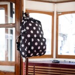 Skládací batoh Reisenthel Mini Maxi Rucksack Dots white