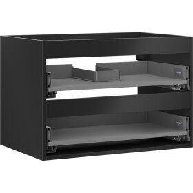 MEXEN - Box-A skříňka pro umyvadlo 70, 2 zásuvky, černá mat 91AX0-0700-470-2-71