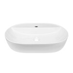 Mereo Umyvadlo na desku bez přepadu, Lota, 610x400x120 mm, keramické UC614012O