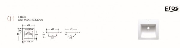 COMAD - Umyvadlo 40cm 5907611651605