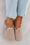 Dámské pantofle s kožíškem typu beránek Béžové Lorivine 36