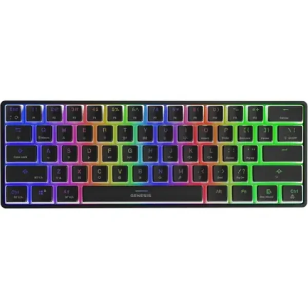 Genesis Thor 660 G2 RGB Gateron Brown US černá / herní bezdrátová klávesnice / USB / Bluetooth (NKG-2196)