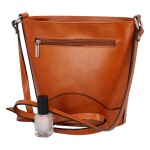 Dámská kožená crossbody Tereza, koňaková NEW