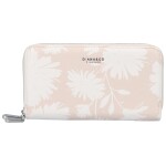 Velká letní dámská koženková peněženka se dvěma zipy Coco, béžová