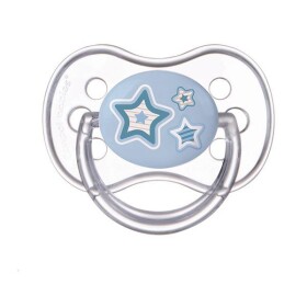Canpol babies Dudlík 0-6m silikonový symetrický NEWBORN BABY - modrý