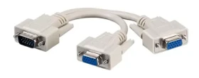 MicroConnect VGA Y-splitter kabel VGA (M) - 2x VGA (F) 0.3m šedá (MONG2H)