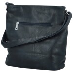 Trendy dámská koženková crossbody kabelka Skyler, tmavě modrá