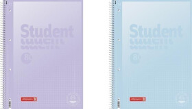 Brunnen student blok pastel A4 - čtvereček, 80 listů, fialový/modrý
