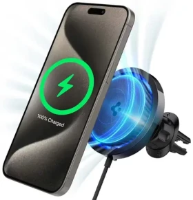 Spigen OneTap Pro 3 Cryomax Air Vent MagSafe držák do auta s chlazením černá (ACP07082)
