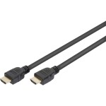 Digitus HDMI kabel Zástrčka HDMI-A, Zástrčka HDMI-A 2.00 m černá AK-330124-020-S 8K UHD, pozlacené kontakty, stínění pletivem, kompletní stínění, stíněný,