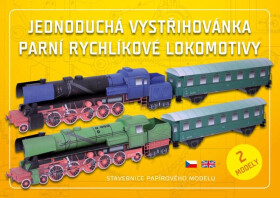 Parní rychlíkové lokomotivy Jednoduchá vystřihovánka