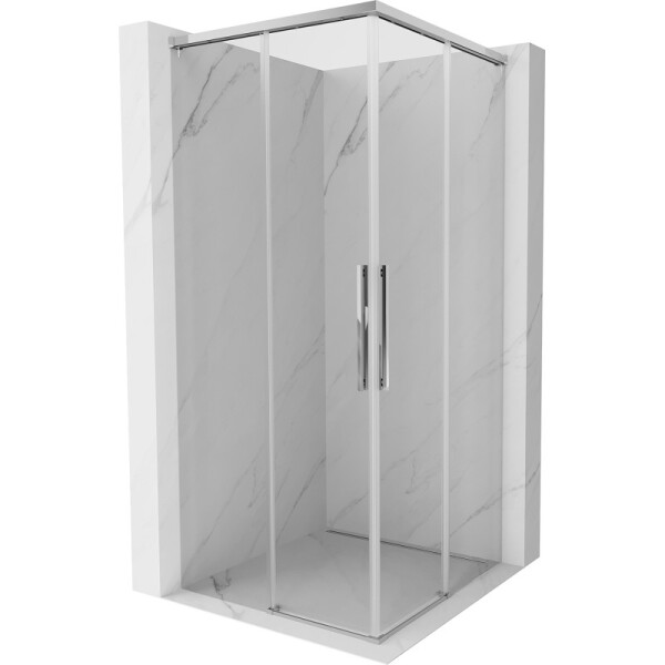 MEXEN/S - Rox Duo sprchový kout posuvný 110 x 110, transparent, chrom 8C2D-110-110-01-00