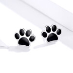 Elenys stříbrné náušnice Milovaná packa tlapka