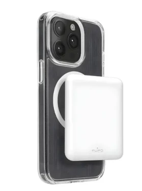Puro Power Mag bílá / Powerbanka / 5000 mAh / MagSafe / 10 W / USB-C