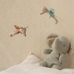 Maileg Myška Fairy Little Sister Powder, béžová barva, textil