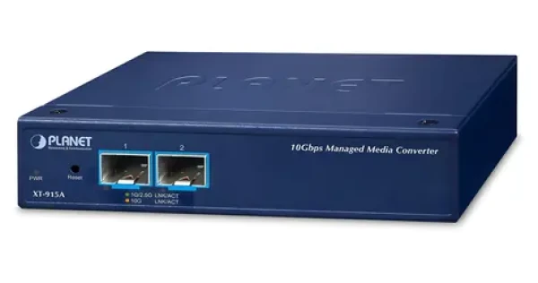 PLANET XT-915A / Konvertor / 2x SFP+ 10G/1G / Managed / DIN lišta (XT-915A)