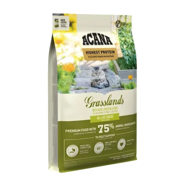 ACANA Grasslands Cat 4,5 kg / Granule pro kočky / bez lepku / 37 % bílkovin (M-ACGC4)