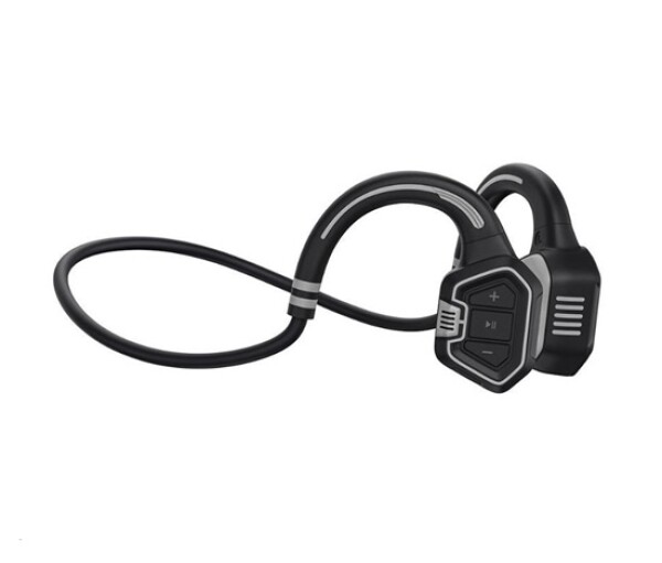 EVOLVEO bezdrátová sluchátka BoneSwim MP3 16GB, na lícní kosti, šedá EDF_546839