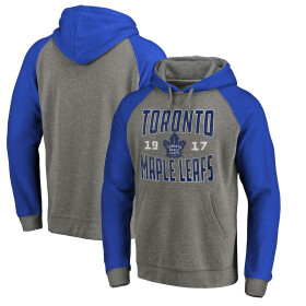 Fanatics Pánská Mikina Toronto Maple Leafs Timeless Collection Antique Stack Tri-Blend Raglan Velikost: M