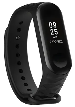 Beline černá / Řemínek pro Xiaomi Mi Band 5/6/7 / silikonový