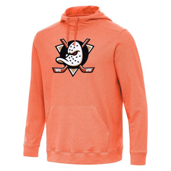 Pánská mikina Anaheim Ducks Antigua Cloud Pullover Hoodie - Heather Orange Velikost: L