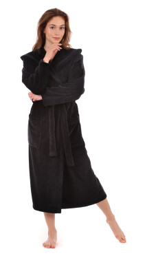Dámský župan Tampa 2149 Black Beauty nadměr 3XL
