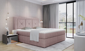 Boxspring Idris Rozměr: 180 x 200 cm, látka: Omega 91