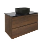 Koupelnová skříňka s krycí deskou SAT B-Way 99x50x45 cm ořech mat BWAY2100NUTZ BWAY2100NUTZ
