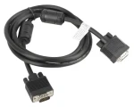 Lanberg VGA kabel propojovací 1,8 m černá / Kabel VGA / Feritové jádro (CA-VGAC-10CC-0018-B)