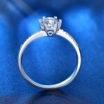 Royal Fashion stříbrný prsten HA-XJZ022-SILVER-MOISSANITE-ZIRCON Velikost: 8 (EU: 57-58)