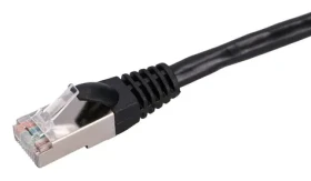 Extralink černá / Patch kabel / Cat.5e / FTP / 10 m