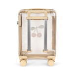 Konges Sløjd Dětský kufr Transparent Cherry 25 L, krémová barva, plast