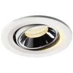 Paulmann 92907 Whirl LED vestavné svítidlo, LED, pevně vestavěné LED, 4.9 W, hliník (kartáčovaný), saténová, sada 3 ks