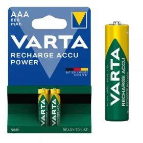 Varta Power Nabíjecí baterie AAA 800 mAh 2ks / 1.2V / NiMH / v blistru (4008496550579)