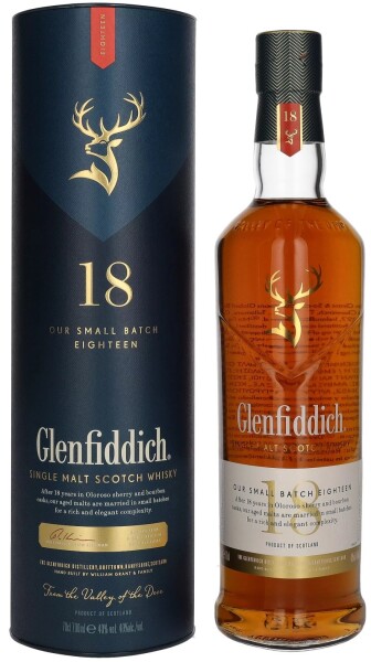 Glenfiddich 18y 40% 0,7 l (tuba)