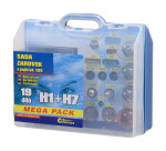 Sada autožárovek MEGA H1+H7+pojistky COMPASS 08517