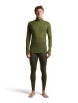 Pánské merino triko dlouhý rukáv, 1/2 zip ICEBREAKER Mens Merino 200 ZoneKnit LS Half Zip, Dark Loden/Sphagnum/Cb velikost: XL