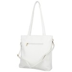 Stylová dámská koženková kabelka na rameno Susanne, bílá