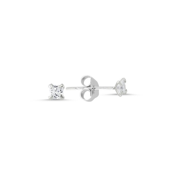 LUNICA Stříbrné puzetové náušnice SQUARE 3mm 0832