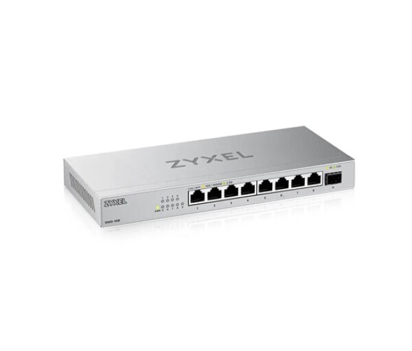 Zyxel XMG-108 8 Ports 2,5G + 1 SFP+, 8 ports 100W total PoE++ Desktop MultiGig unmanaged Switch EDF_1010909