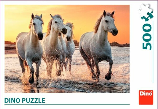 Puzzle Koně v příboji 500 dílků - Deltim