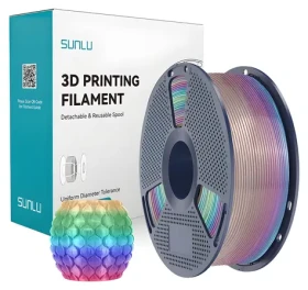 Sunlu PLA Rainbow transparentní duhová 04 / Tisková struna / PLA / 1 kg (PLA T R 04)
