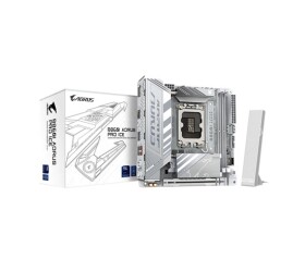 GIGABYTE MB Sc LGA1851 B860I AORUS PRO ICE, Intel B860, 2xDDR5, 1xThunderbolt, 1xDP, 1xHDMI, WiFi, Mini-ITX EDF_1706076