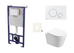 Cenově zvýhodněný závěsný WC set SAT do lehkých stěn / předstěnová montáž + WC SAT Infinitio SIKOSSIN70K SIKOSSIN70K