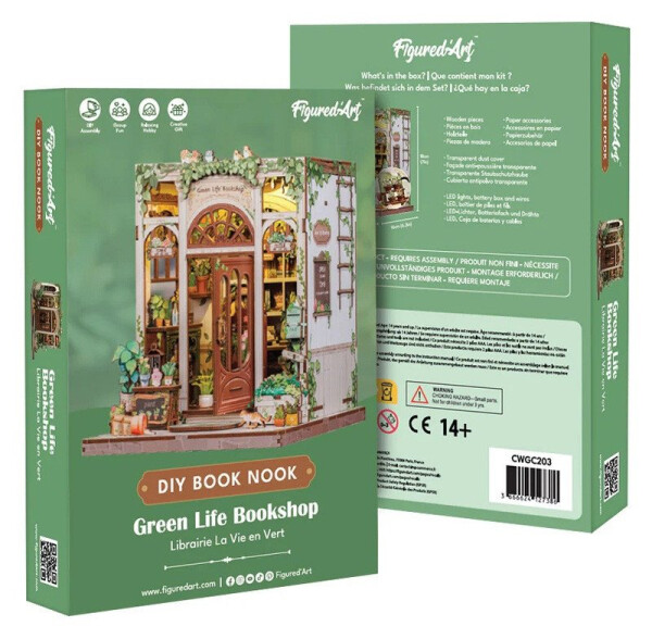 Book Nook sada - Knihkupectví s květinami