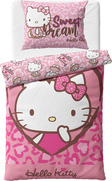 Dětské povlečení Hello Kitty Růžová Pohádka