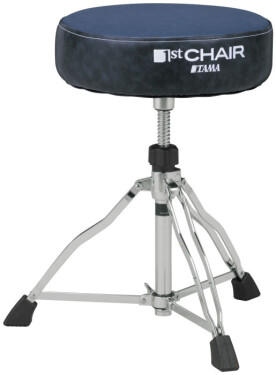 Tama HT430CVNB 1st Chair Round Rider Drum Throne with Canvas Seat - Navy Blue/Blue